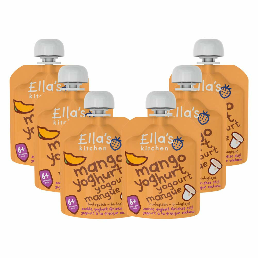 Ella's Kitchen 6x  Yoghurt Griekse Stijl 6+ m Mango 90 gr
