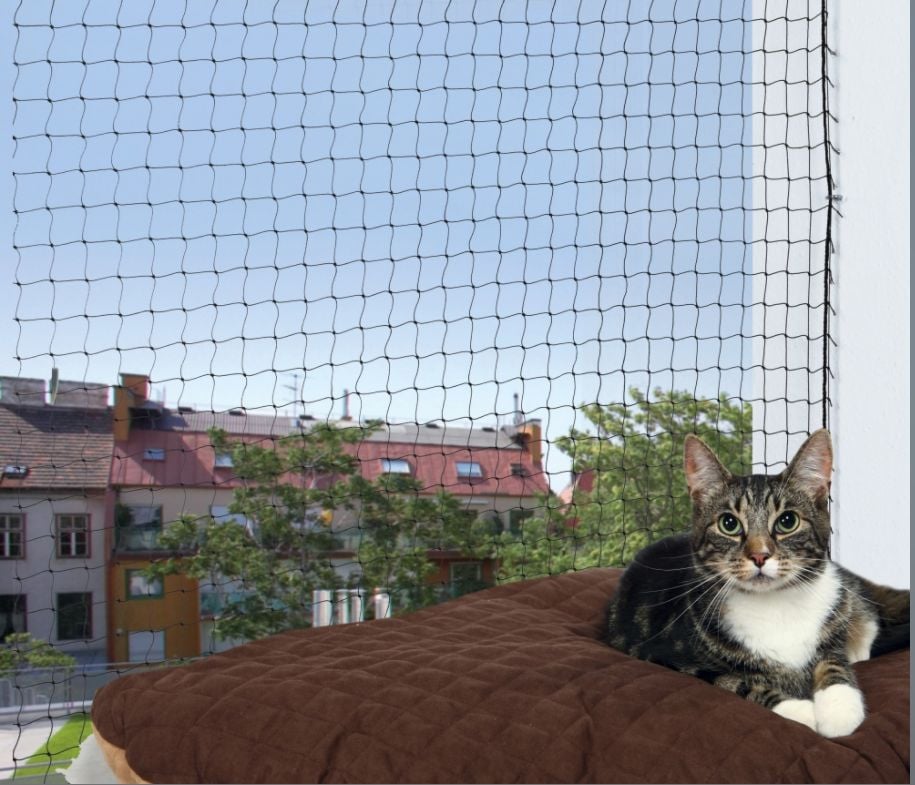 TRIXIE Katten beschermnet zwart 2 x 1,5 meter