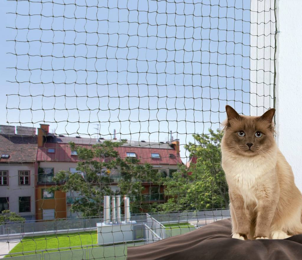 TRIXIE Katten beschermingsnetten verstevigd 2 x 1,5 meter