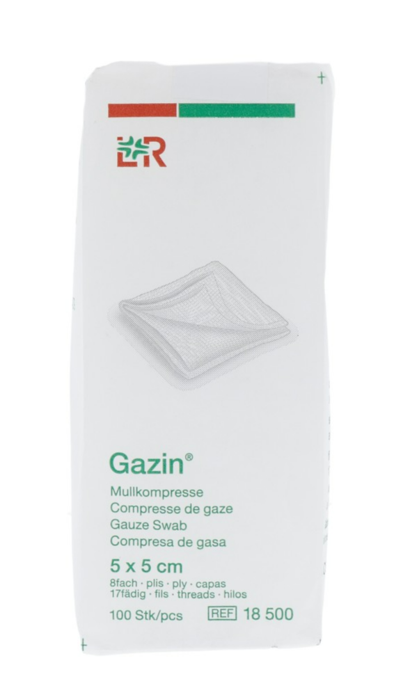 Lohmann & Rauscher Gazin Gaaskompressen 5x5cm