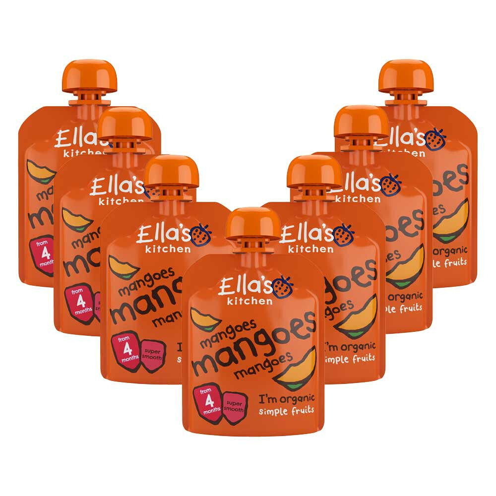 Ella's Kitchen 7x  Knijpzakje 4+ m Mango 70 gr