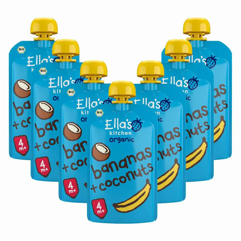 Ella's Kitchen 7x  Knijpzakje 4+ m Banaan Kokos 120 gr
