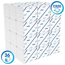 Scott Toilet paper Control 8509, 2-laags, enkele vellen, 36 pakken á 220 vellen, wit