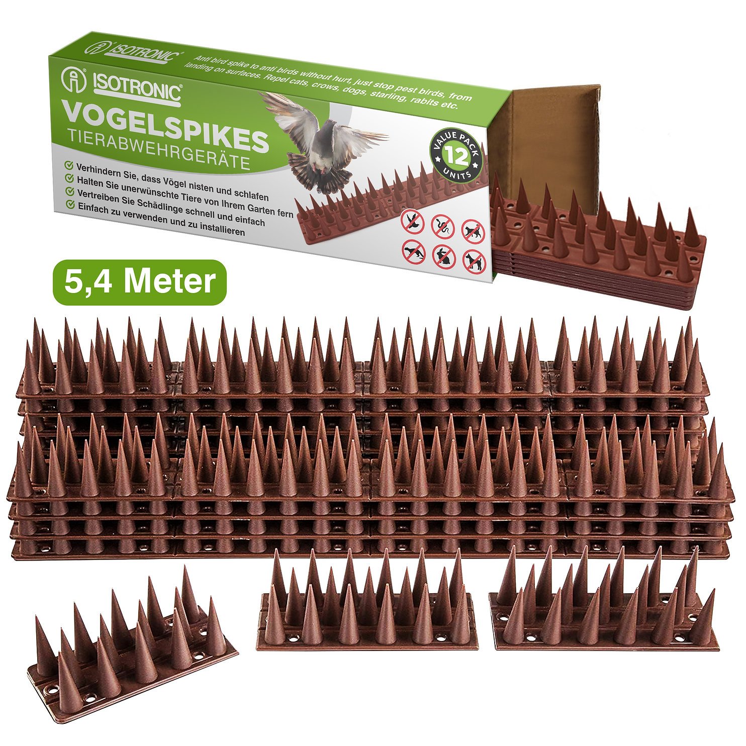 Isotronic Puntstrip | Afweerstrip in verschillende kleuren Bruin