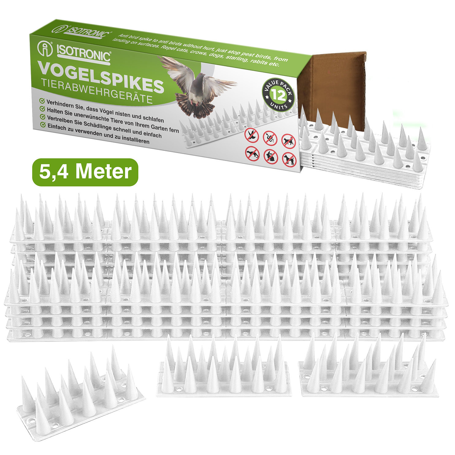 Isotronic Puntstrip | Afweerstrip in verschillende kleuren Wit