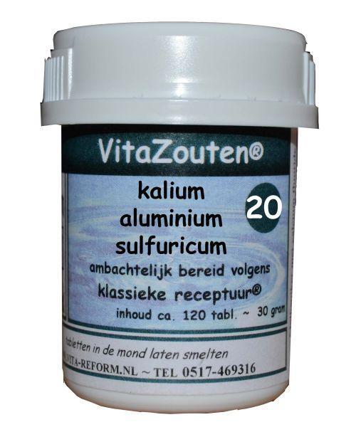Vita Reform Kalium aluminium sulfaat celzout 20/6 120tab