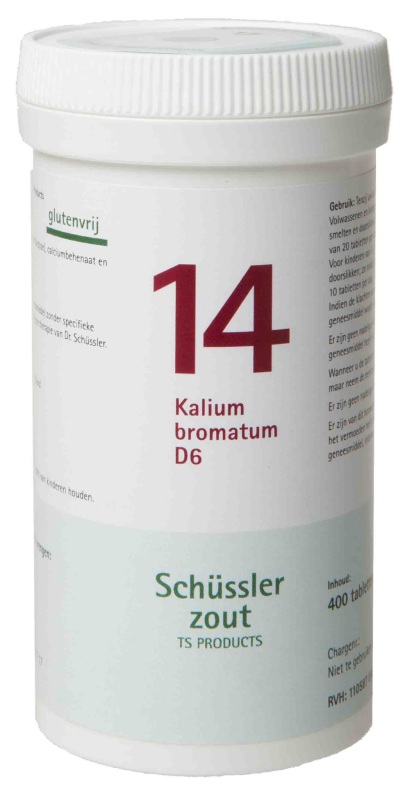 Pfluger Schussler celzout 14 kalium bromatum d6 400tab
