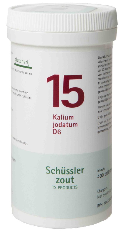 Pfluger Schussler celzout 15 kalium jodatum d6 400tab