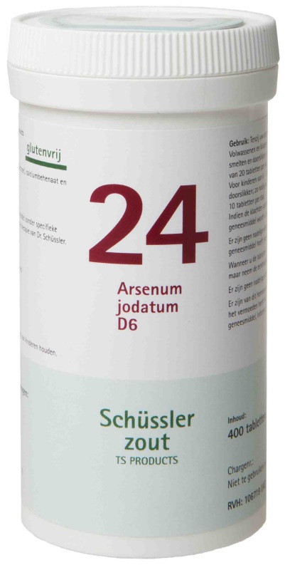 Pfluger Schussler celzout 24 arsenum jodatum d6 400tab
