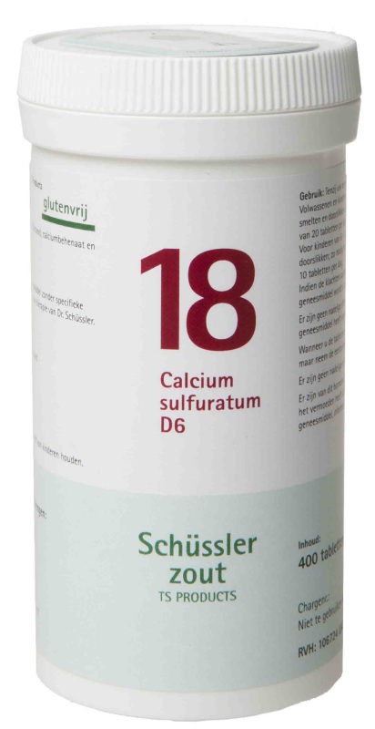 Pfluger Schussler celzout 18 calcium sulfuratum d6 400tab