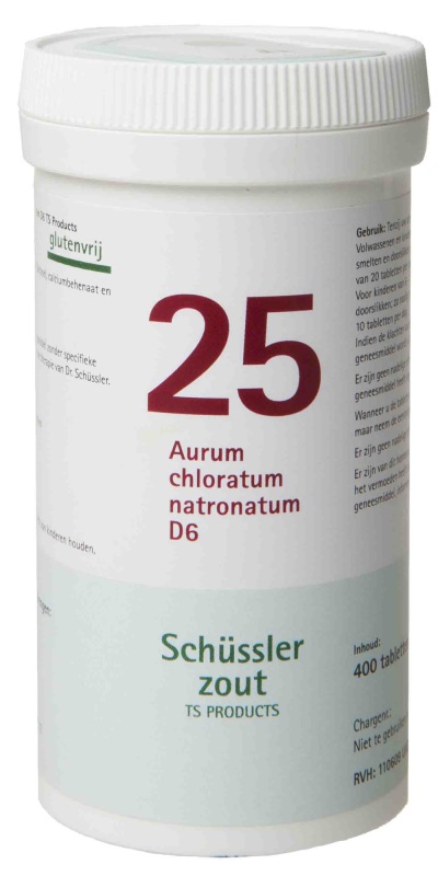 Pfluger Schussler celzout 25 aurum chloratum natrium d6 400tab