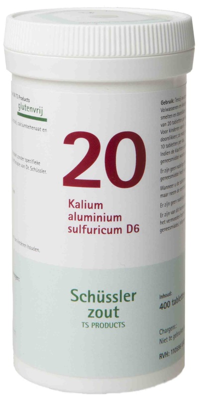 Pfluger Schussler celzout 20 kalium aluminium d6 400tab