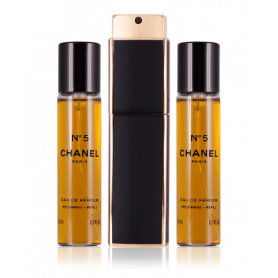 Chanel No. 5 Eau de Parfum Taschenspray (nachfüllbar) 3 x 20 ml