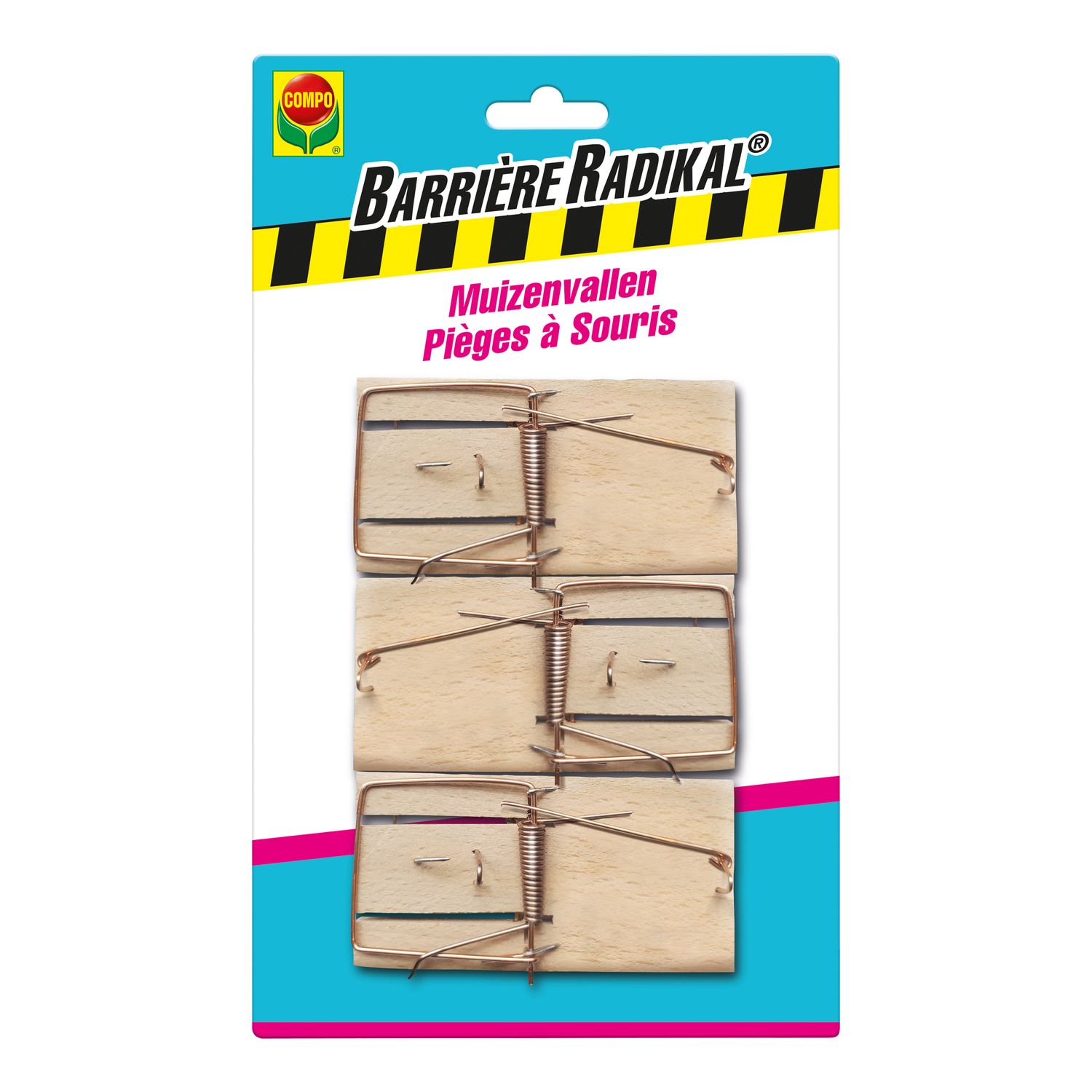 Compo Muizenvallen Barriere Radikal 3 Stuks