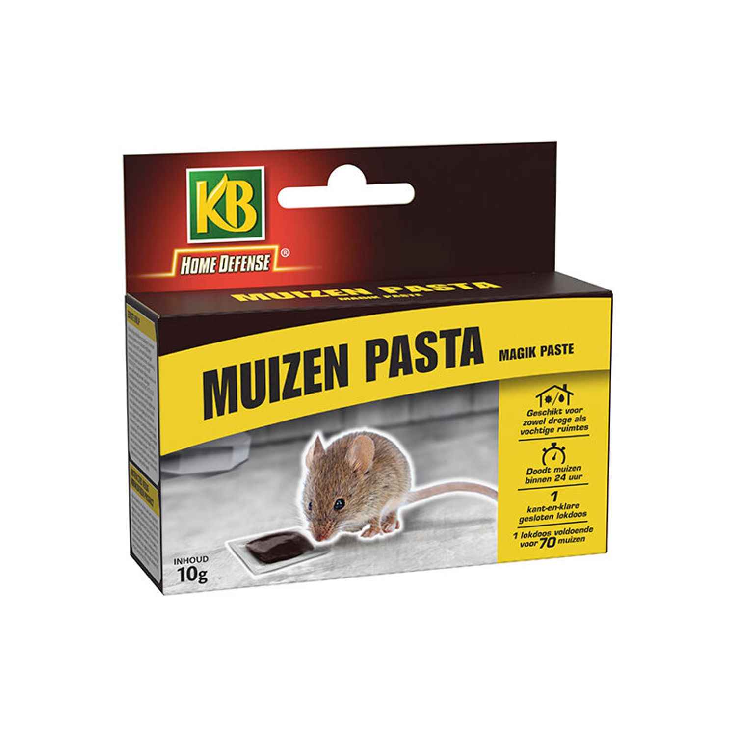 HOME DEFENSE  Muizen Pasta Met Lokstation - 1 Stuk