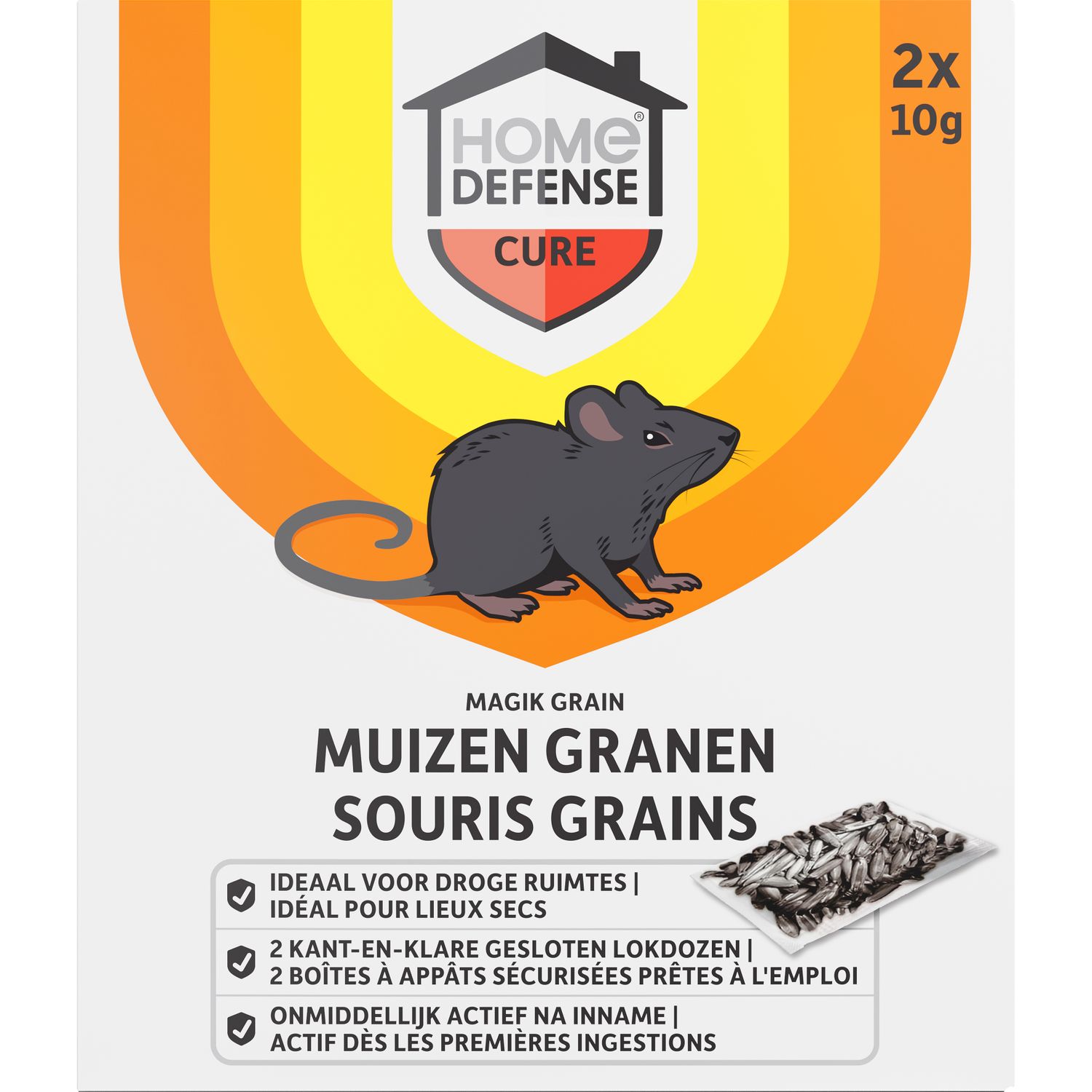 HOME DEFENSE Granen Lokdoos - 2 Stuks