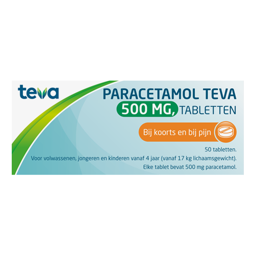 Teva Paracetamol 500 milligram 50 Tabletten