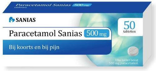 Sanias Paracetamol 500 mg 50 tabletten