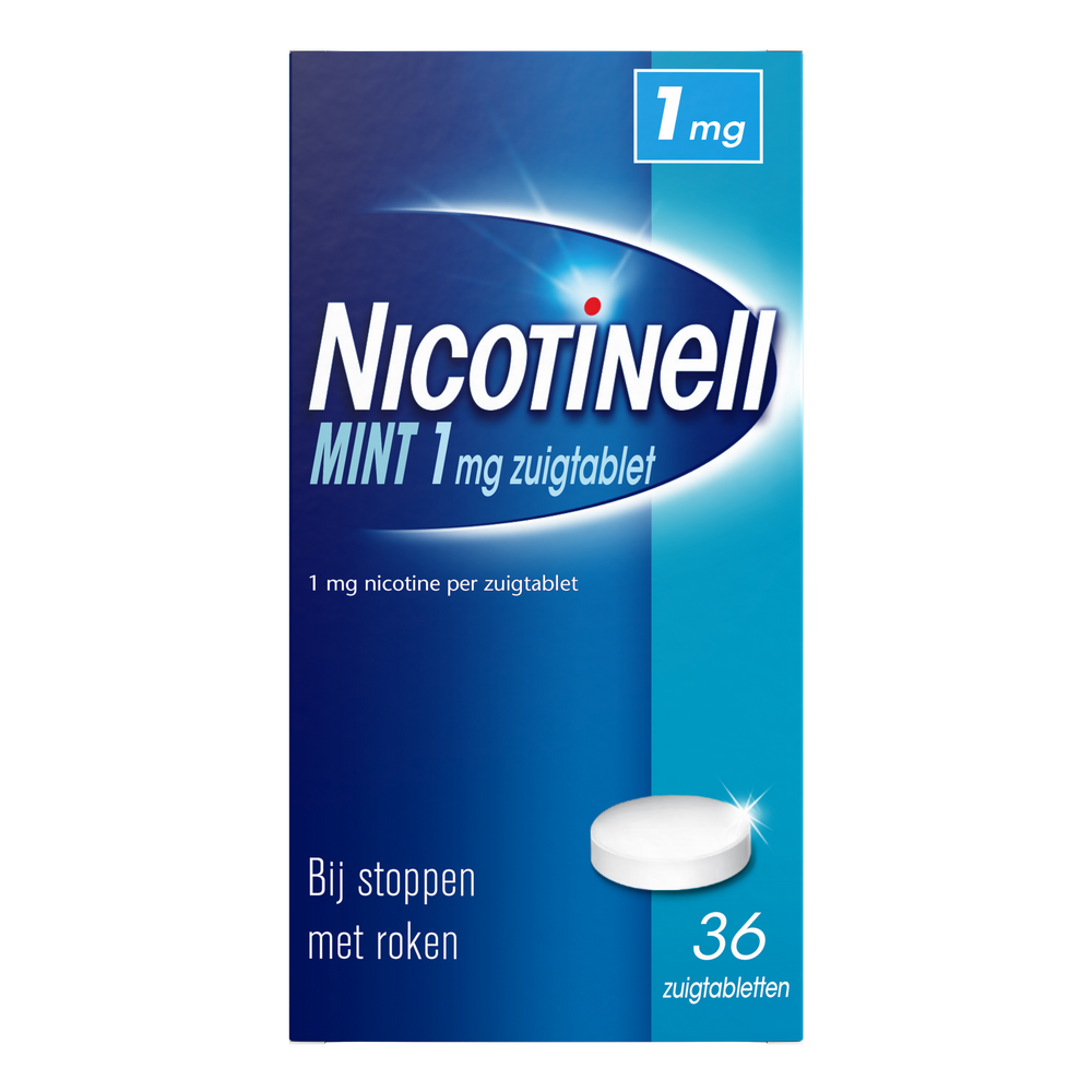 Nicotinell Zuigtablet Mint 1 mg - voor stoppen met roken