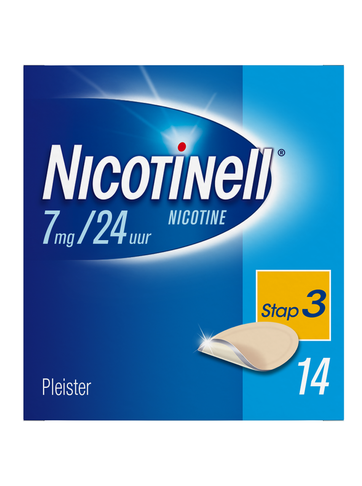 Nicotinell Pleisters 7 mg - voor stoppen met roken