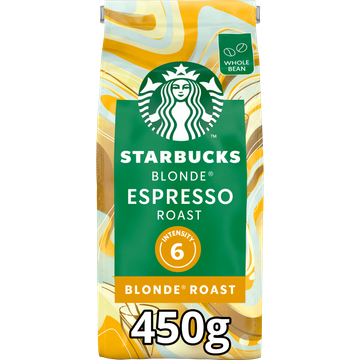 Starbucks tarbucks Blonde Espresso Roast koffiebonen 450 gram bij Jumbo
