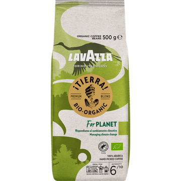 Lavazza avazza Tierra Premium Blend Bio Bonen 500g bij Jumbo