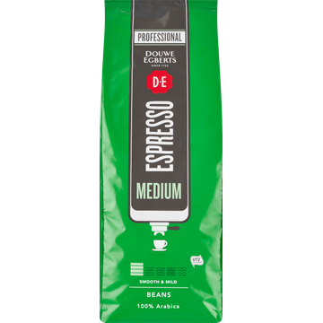 Douwe Egberts ouwe Egberts Professional Espresso Medium Beans 1 kg bij Jumbo
