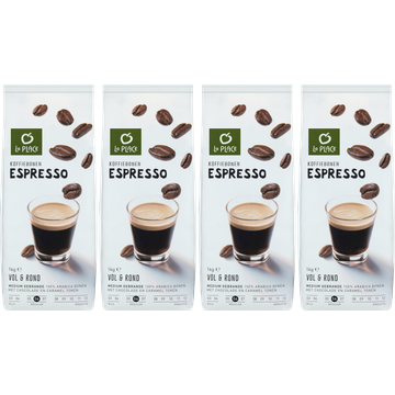 La Place a Place Koffiebonen Espresse Arabica 4 x 1000 g bij Jumbo