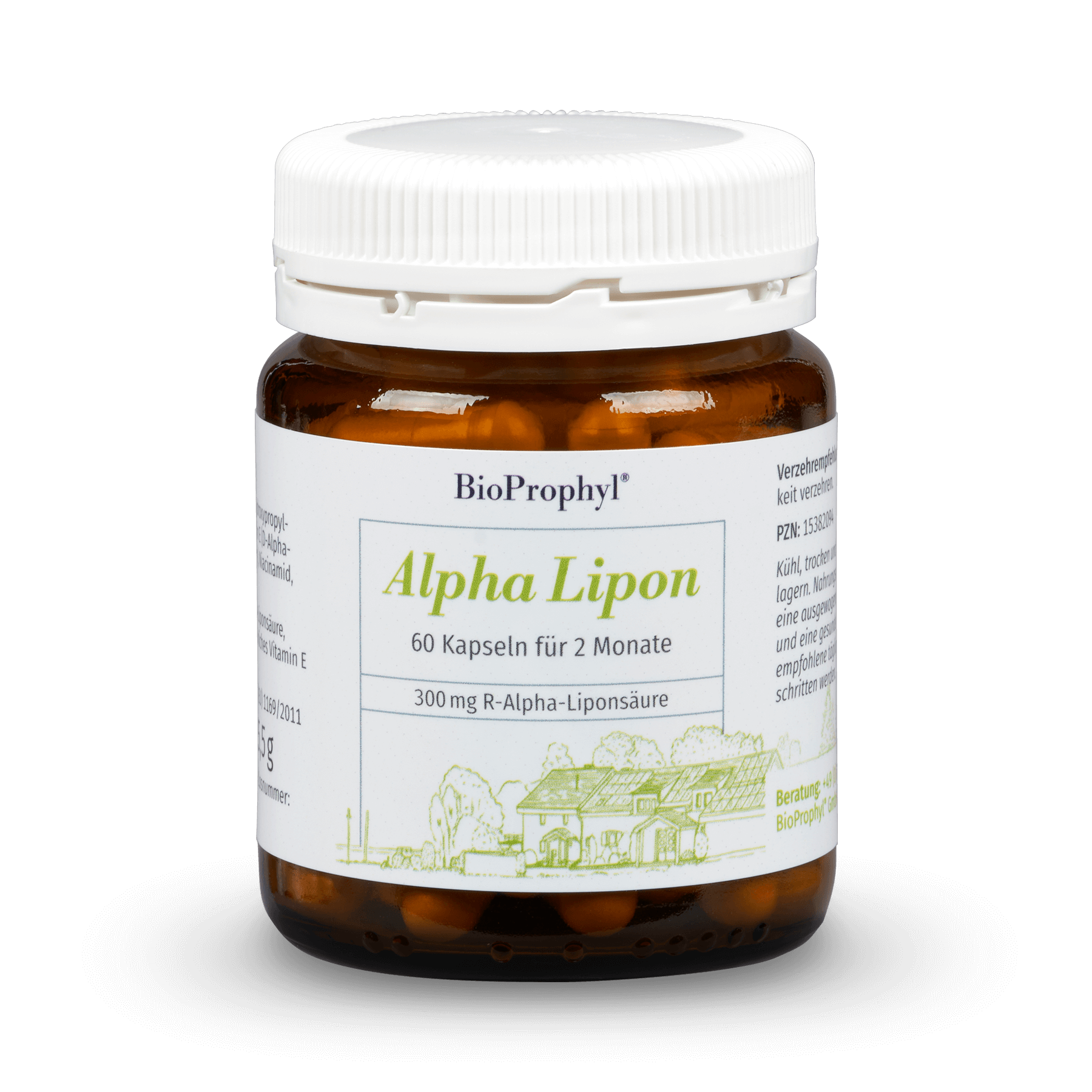 BioProphyl R-Alfa Liponzuur 300 mg 60 vegetarische capsules van 300 mg R-alfaliponzuur