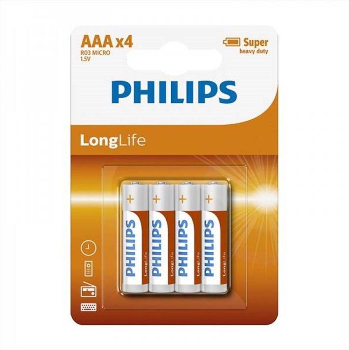 Philips Batterijen Longlife AAA R3