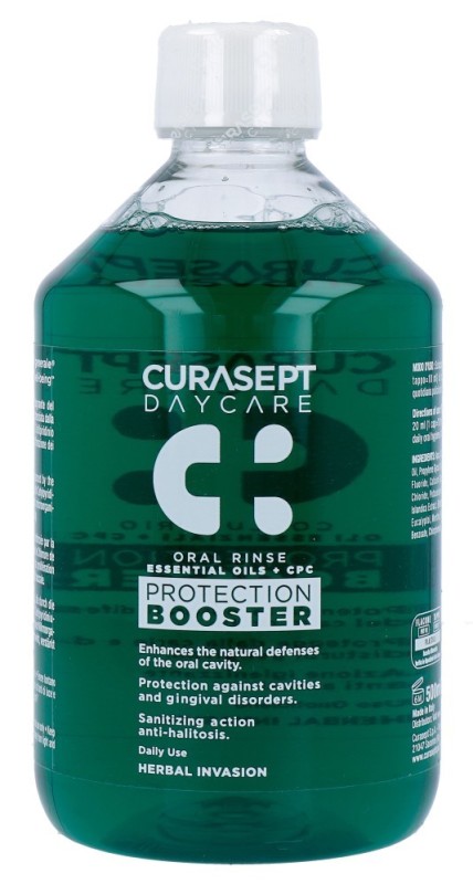 Curasept Daycare oral rinse protection booster herbal invasion 500 ML