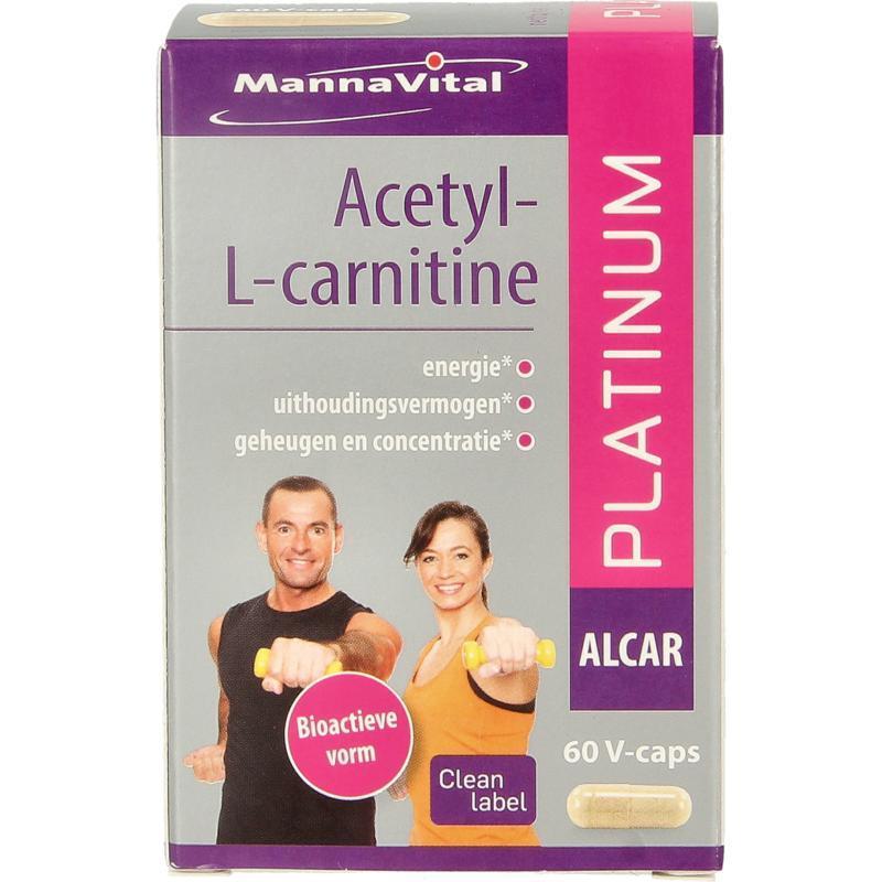 MannaVital Acetyl-l-carnitine platinum 60 Capsules
