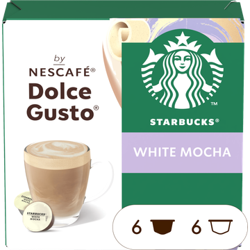 Starbucks tarbucks by NESCAFÉ Dolce Gusto White Mocha 12 Koffiecups bij Jumbo