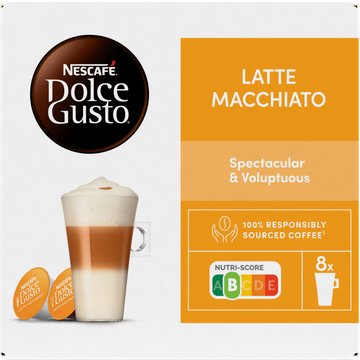 Nescafe ESCAFÉ Dolce Gusto, Latte Macchiato, 16 capsules, 183,2 gr bij Jumbo