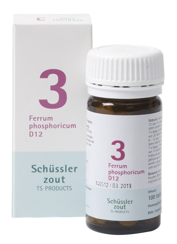 Pfluger Schussler celzout 3 ferrum phosphoricum d12 100tab