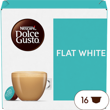 Nescafe ESCAFÉ Dolce Gusto, Flat White, 16 capsules, 187,2 gr bij Jumbo