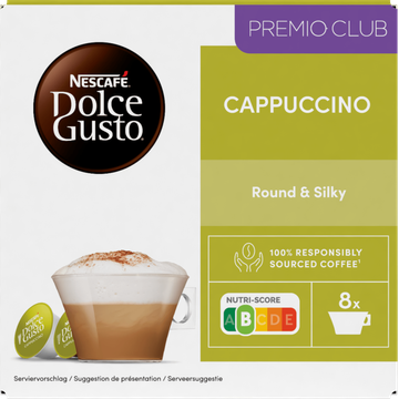 Nescafe ESCAFÉ Dolce Gusto, Kofiecapsules Cappuccino, 16 cups, 186,4 gr bij Jumbo
