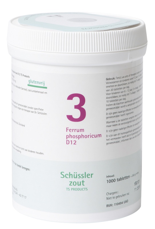 Pfluger Schussler celzout 3 ferrum phosphoricum d12 1000 tabletten