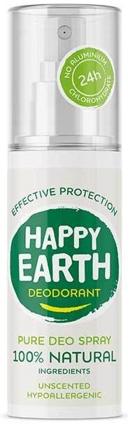 Happy Earth Pure deo spray unscented 100ml