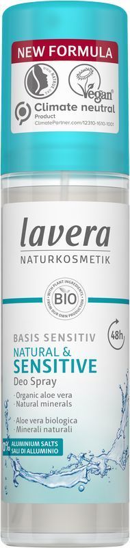 Lavera Deodorant spray basis sensitiv e-i 75ML