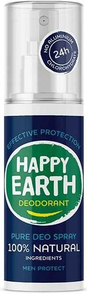Happy Earth Pure deo spray men protect 100ml