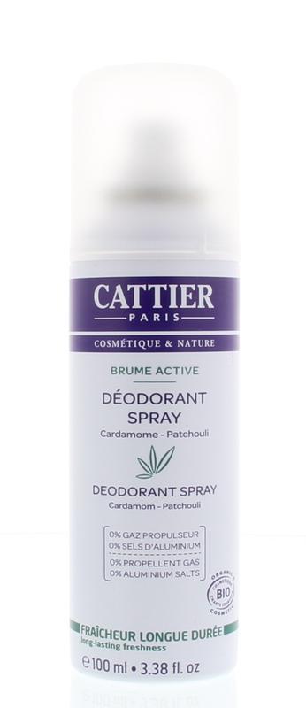 Cattier Deodorant spray kardemon patchouli 100ml