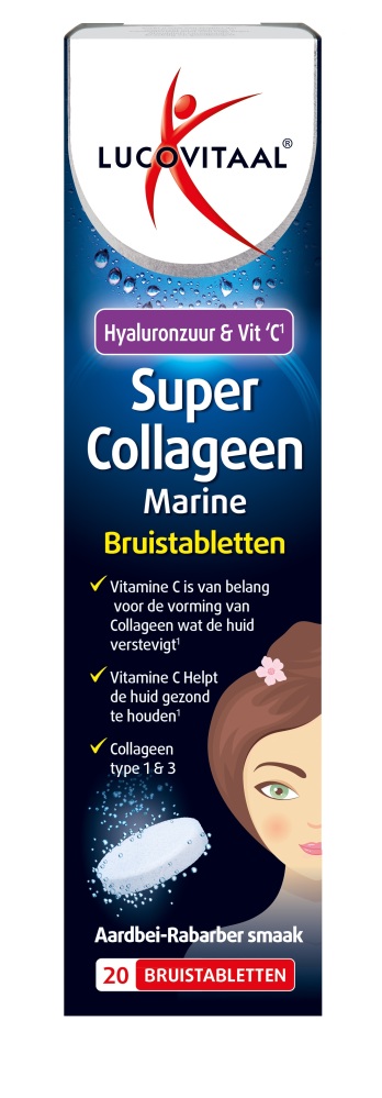Lucovitaal Super Collageen Marine Bruistabletten