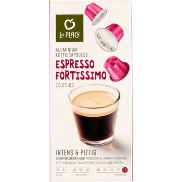 La Place a Place Koffiecups Espresso Fortissimo 10 Stuks bij Jumbo