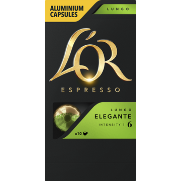 L'or 'OR Espresso Aluminium Capsules Lungo Elegante 10 Stuks 52 g bij Jumbo