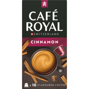 Cafe Royal afe Royal Cinnamon Flavoured Coffee 10 Capsules 50 g bij Jumbo