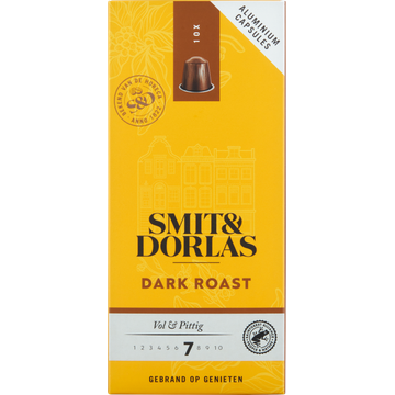 Smit & Dorlas mit & Dorlas Dark Roast Koffiecups 10 Stuks bij Jumbo