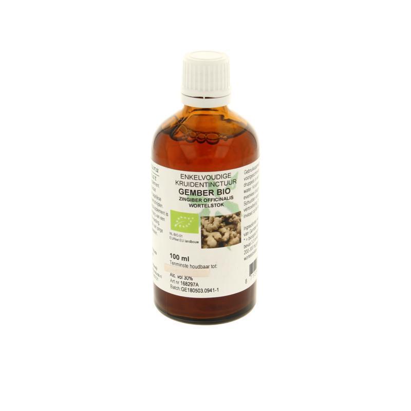 Natura Sanat Zingiber officinalis rhiz / gember tinctuur bio 100ml