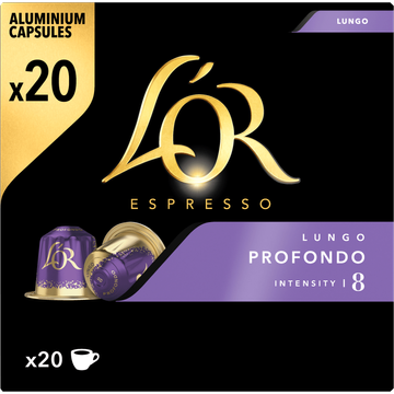 L'or 'OR Espresso Lungo Profondo Gemalen Koffie 20 Stuks 104 g bij Jumbo