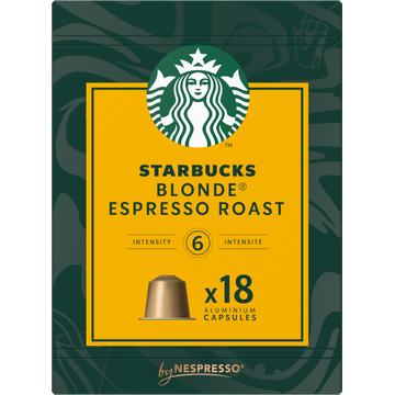 Starbucks tarbucks by Nespresso  Blonde Espresso Roast 18 Koffiecups bij Jumbo